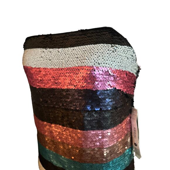 Aqua Luxe Sequined Mini Dress, Size Small, NWT - Picture 6 of 9